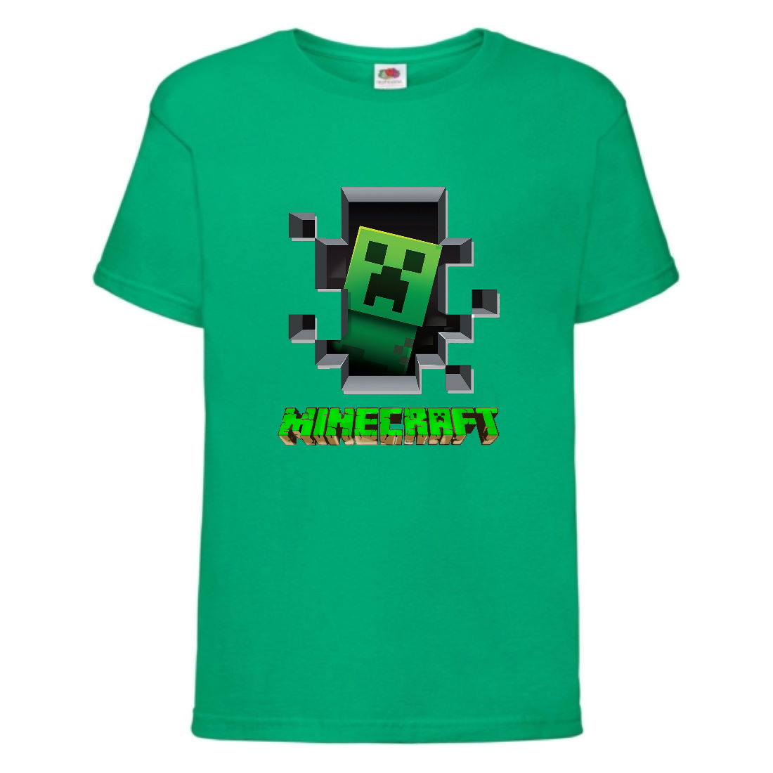 

Футболка детская Майнкрафт 003 (Minecraft) зеленая (MNKT grn 003) 164 см
