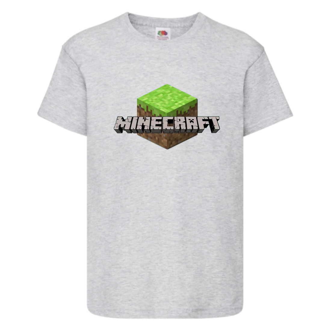 

Футболка детская Майнкрафт 002 (Minecraft) серая (MNKT gry 002) 128 см
