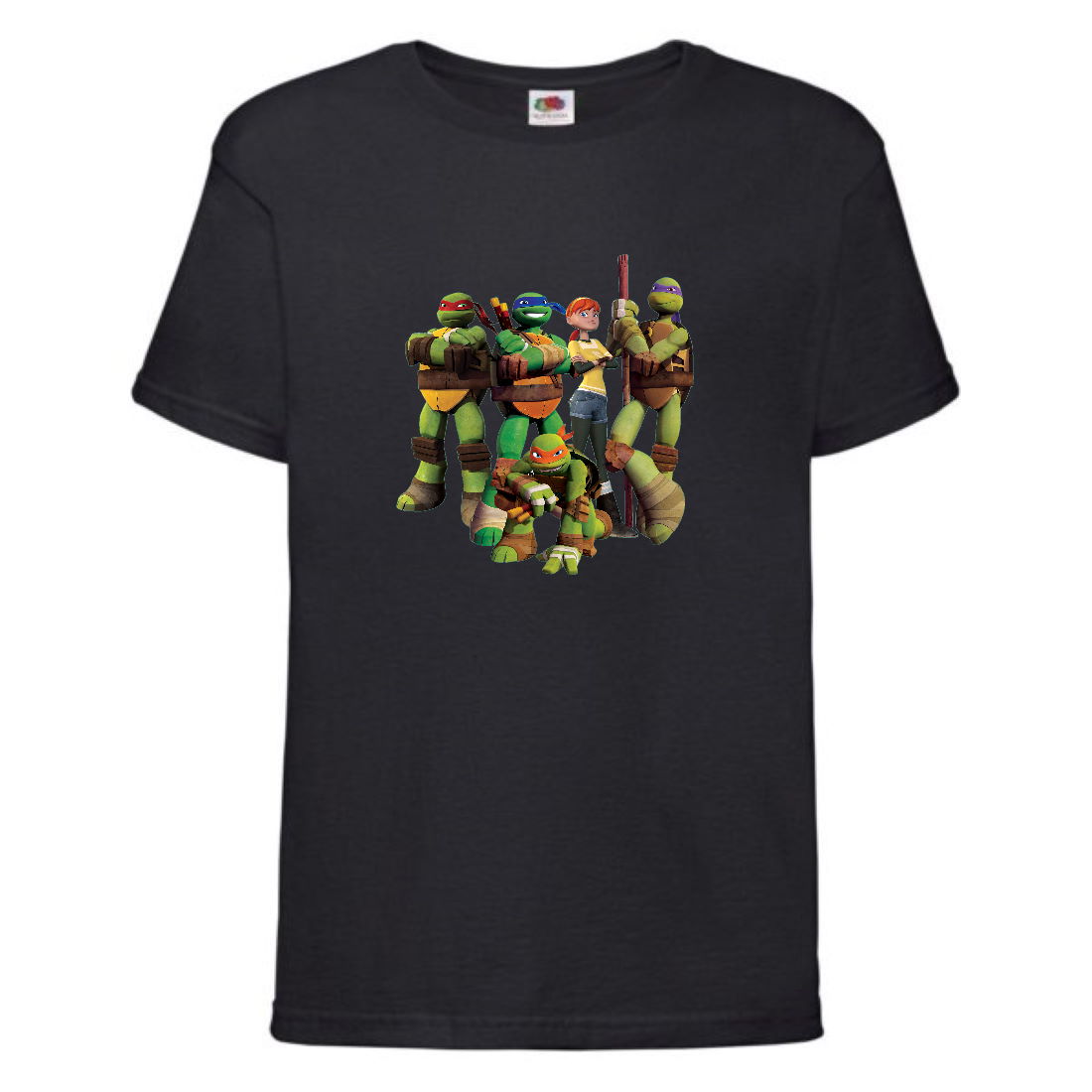 

Футболка детская Черепашки Ниндзя 001 (Ninja Turtles) черная (NTS blc 001) 104 см