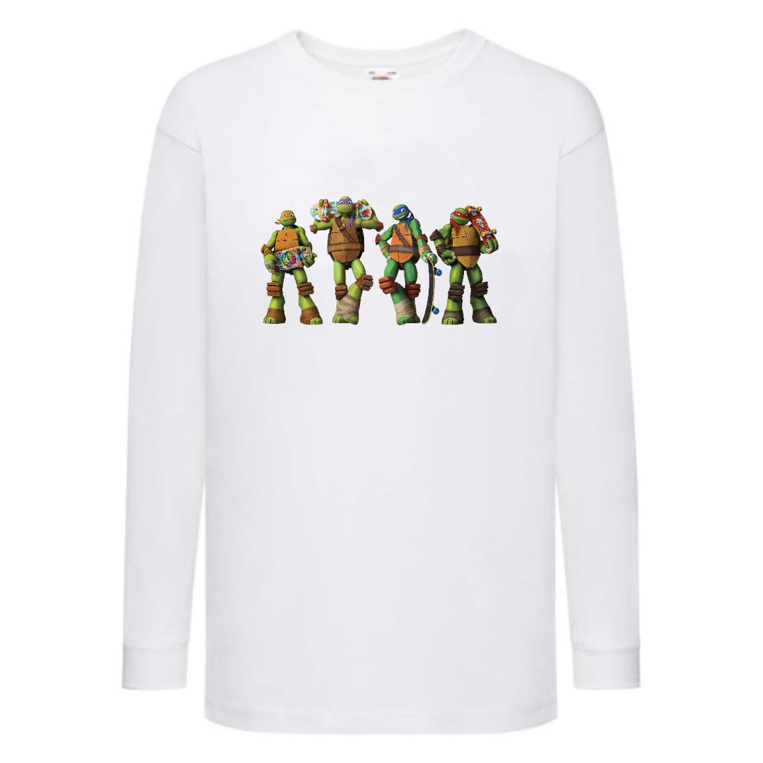 

Лонгслив реглан Черепашки Ниндзя 007 (Ninja Turtles) белый (NTR wh 007) 116 см