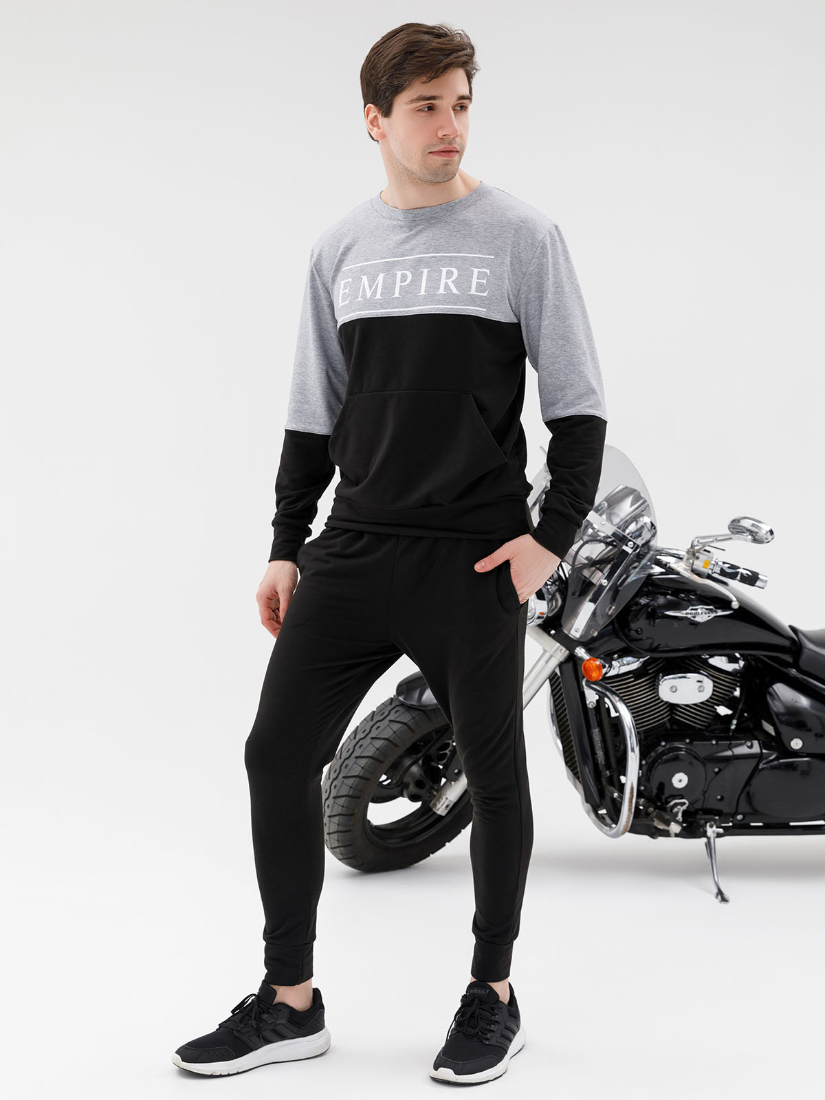 

Спортивный костюм ISSA PLUS SG-19_черный/серый  Черный с серым, Спортивный костюм ISSA PLUS SG-19_черный/серый L Черный с серым