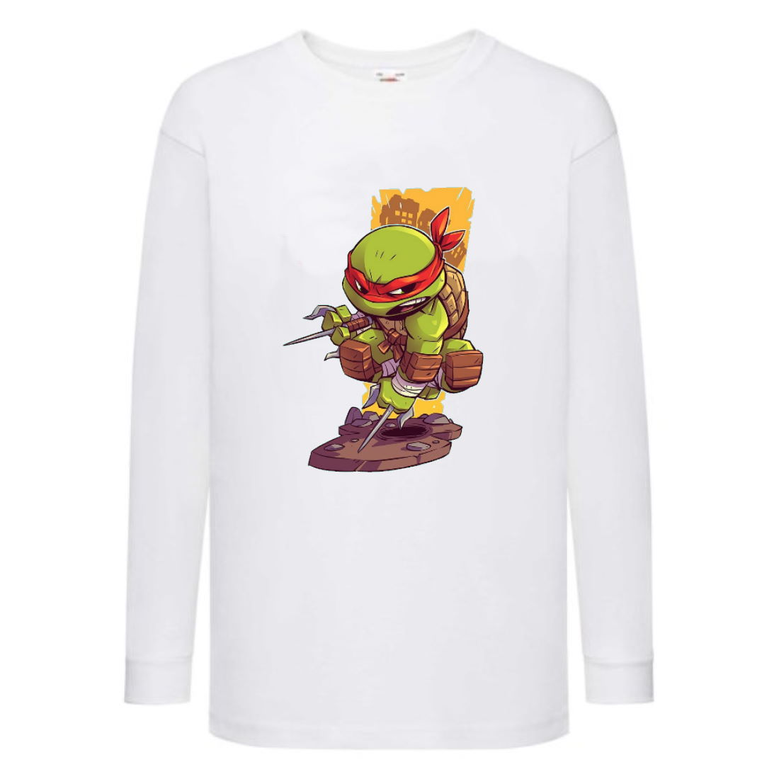 

Лонгслив реглан Черепашки Ниндзя 0016 (Ninja Turtles) белый (NTR wh 0016) 116 см