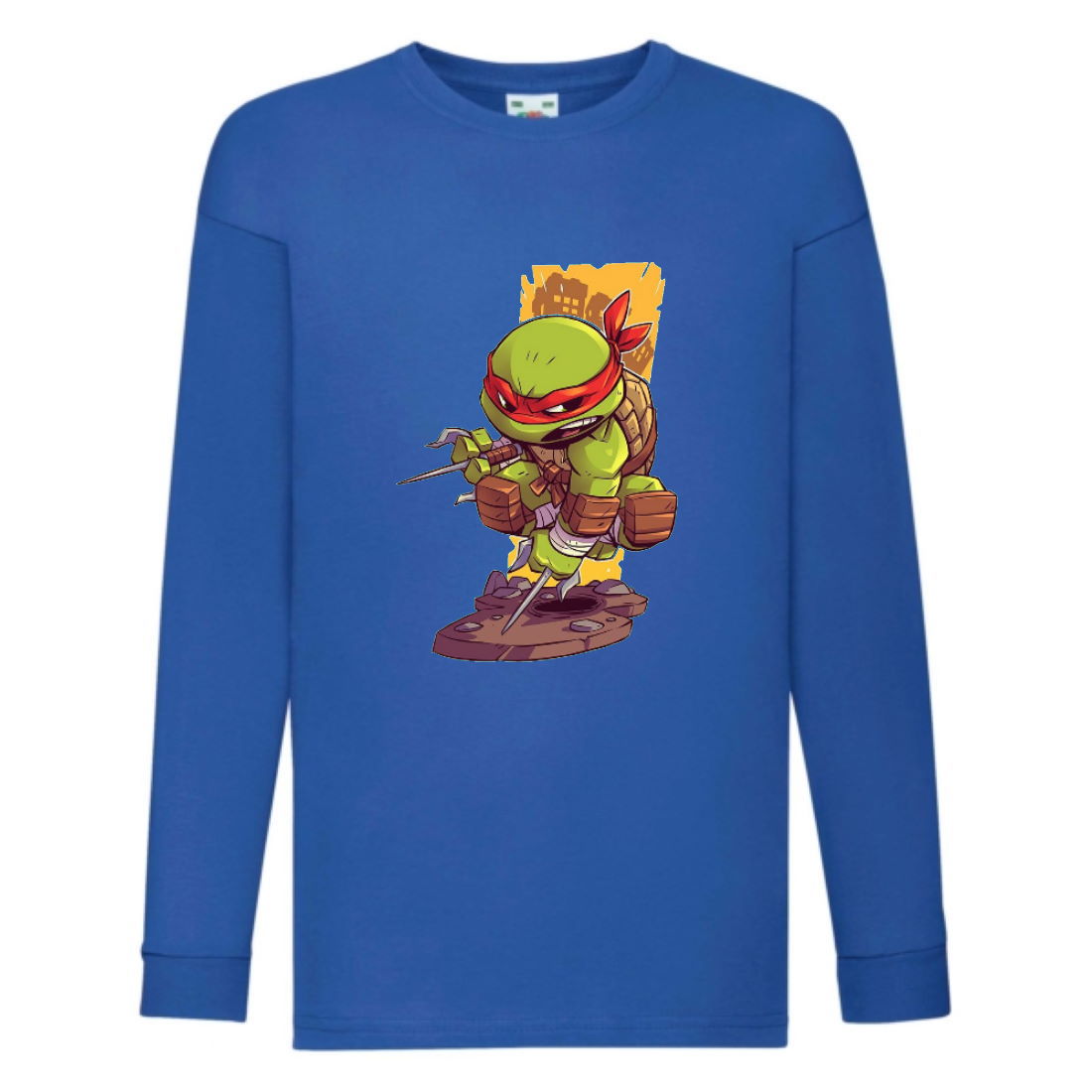 

Лонгслив реглан Черепашки Ниндзя 0016 (Ninja Turtles) синий (NTR blu 0016) 104 см