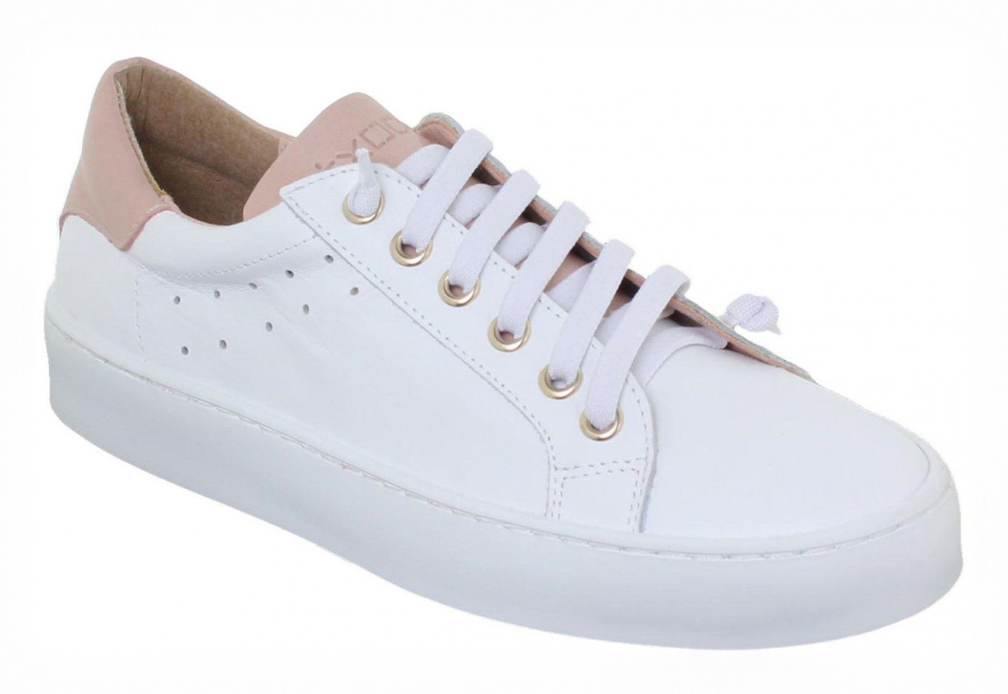

Кеды Exodo 38 blanco rosa белые с розовым