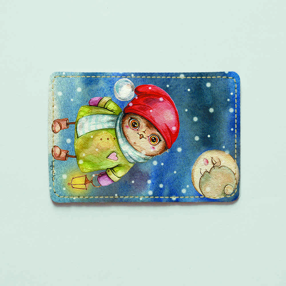 

Картхолдер Fisher Gifts Uno 861 Зимняя сова экокожа