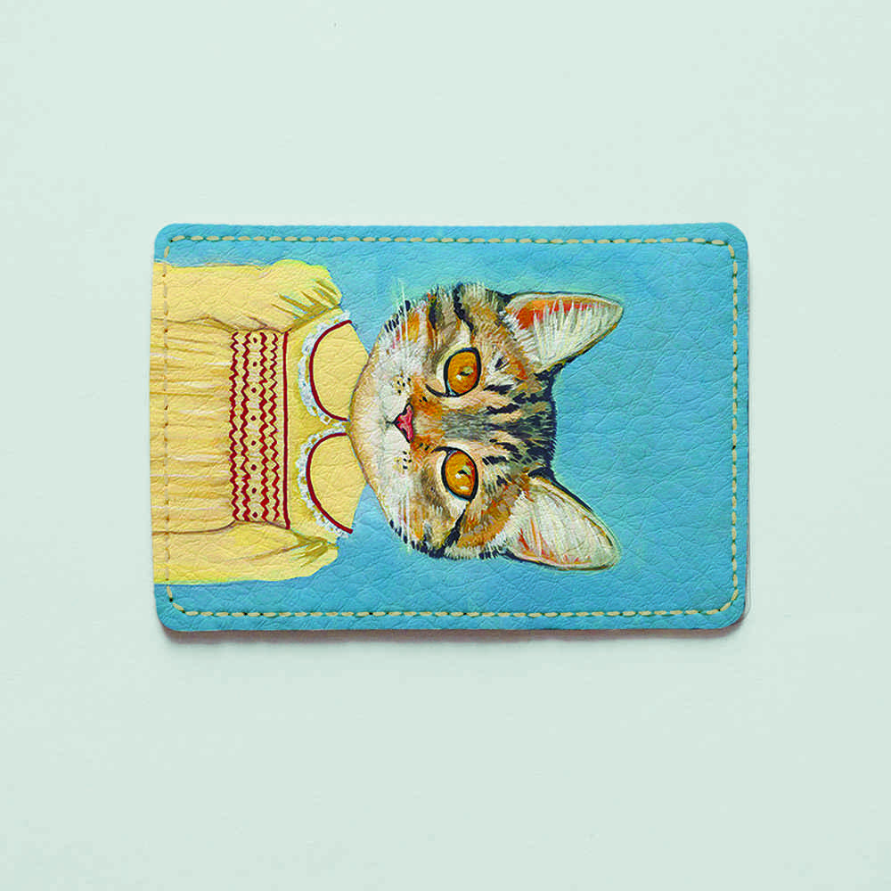 

Картхолдер Fisher Gifts Uno 608 Кошечка в платье экокожа