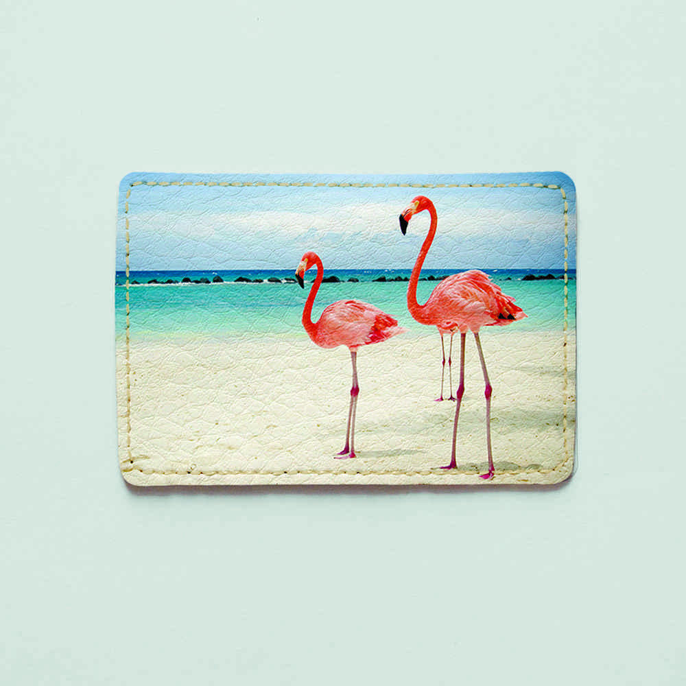 

Картхолдер Fisher Gifts Uno 733 Фламинго и море экокожа