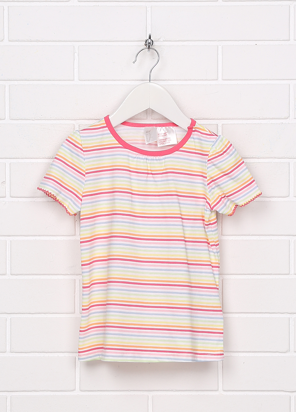 

футболка H&M hmk01110028 98 см Светло-розовый 2000000213460