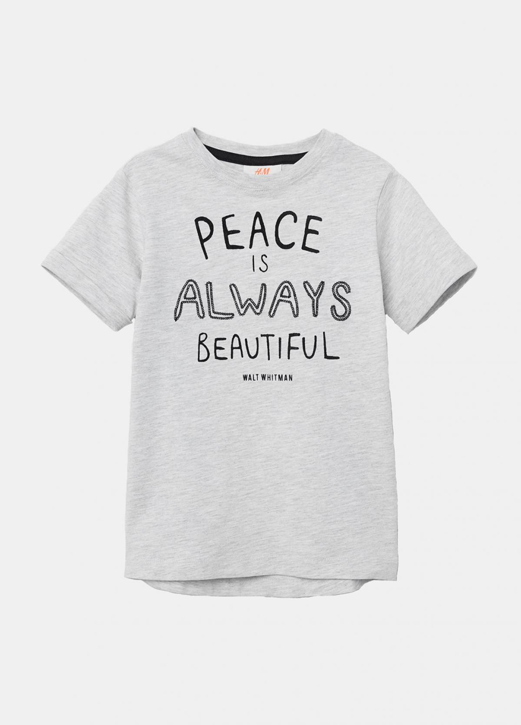

футболка H&M kids 5hm01120211 110/116 см Светло-серый 2000000366784