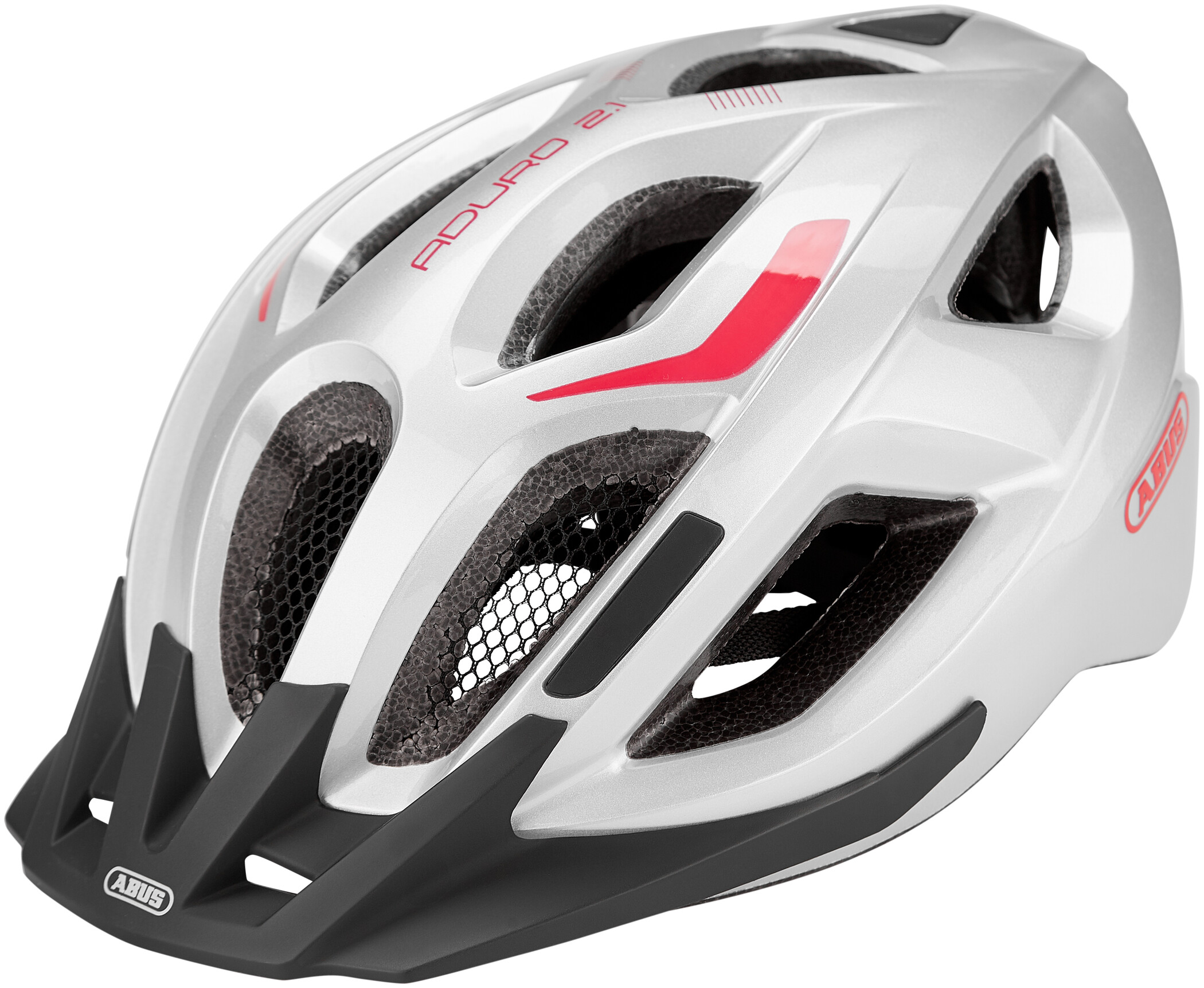 

Шлем велосипедный ABUS ADURO 2.1 Gleam Silver S (51-55 см) (826665)