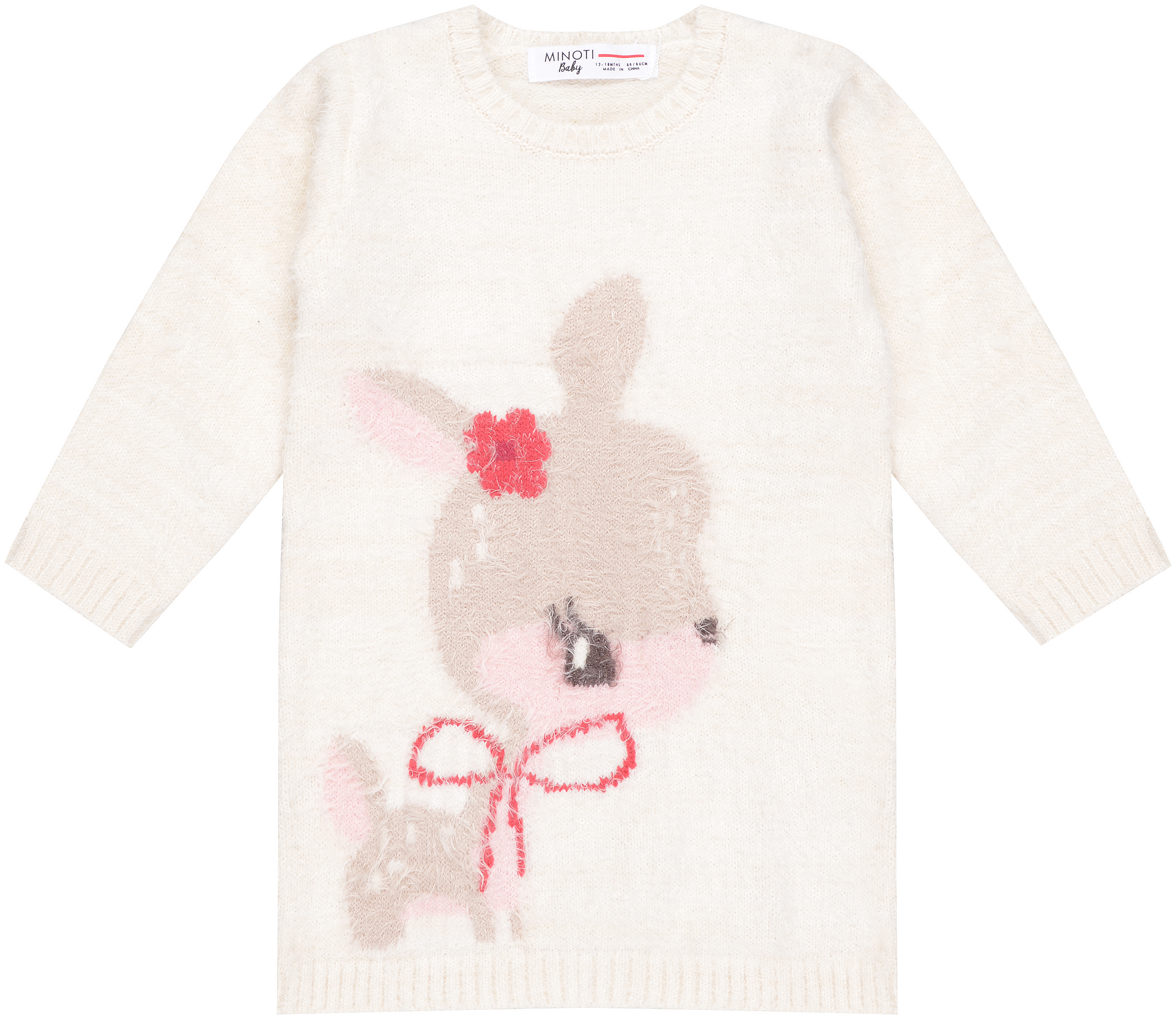 

Свитер Minoti Deer 7 10233 86-92 см Бежевый