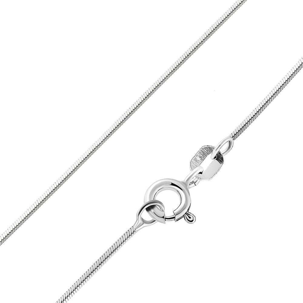 

Серебряная цепочка плетение снейк 45см 74976