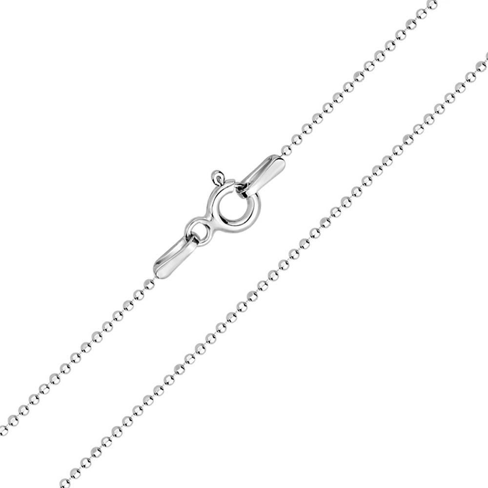 

Серебряная цепочка шариковая (Перлина) 55см 68567