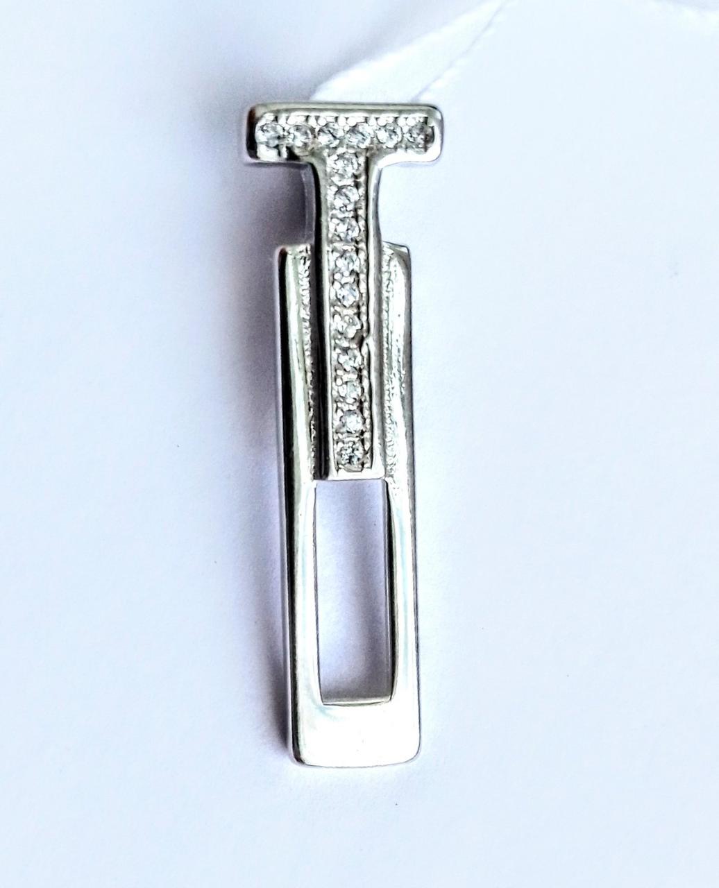 

Серебряная подвеска прямоугольная 098606
