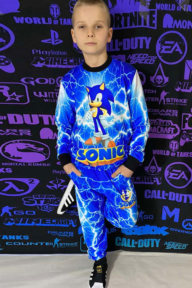 

Светящийся 3D Спортивный костюм Sonic + ПОДАРОК Маска размер 128 см