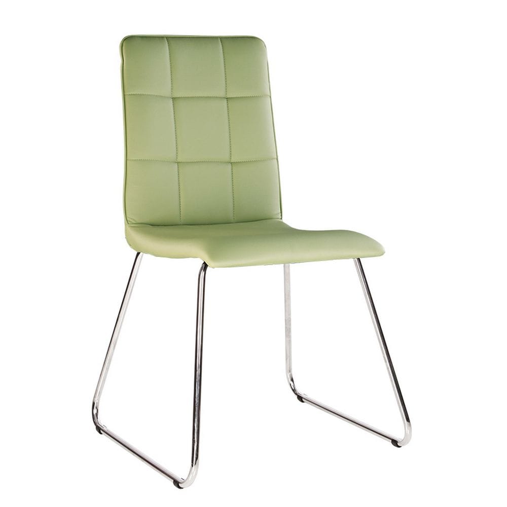 

Кухонный стул SOFI II CFS chrome комплект 4 шт. каркас - металл, обивка - экокожа ECO 45 Новый Стиль цвет зеленый