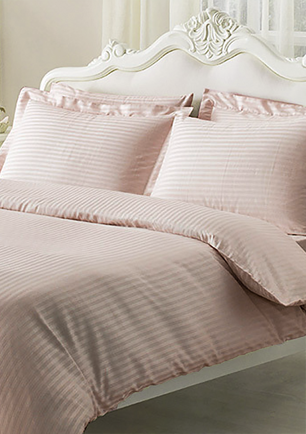

Постельное белье Tivolyo Home Jacquard 1,5 спальное 4 предмета розовый 200х220