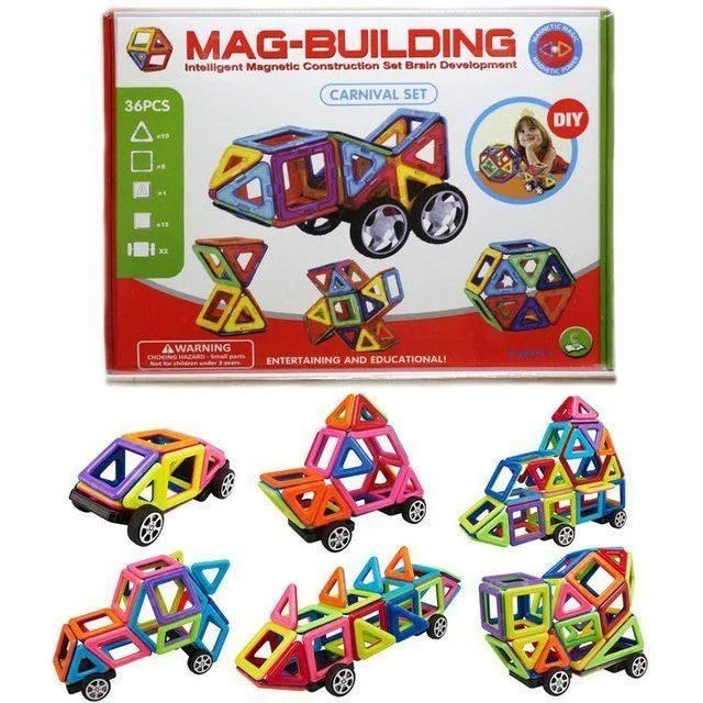 

Магнитный конструктор Funny Bricks Mag Building 36 деталей GB-W36