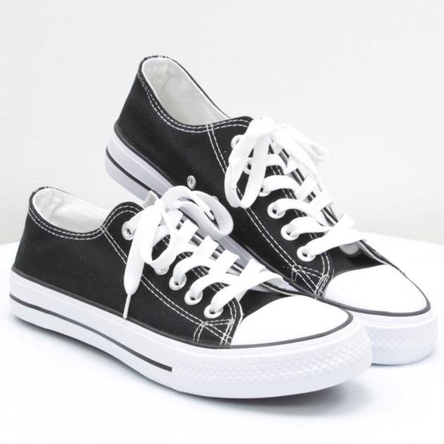 Кеды Converse (конверс) черные низкие купить в Москве, Converse black m