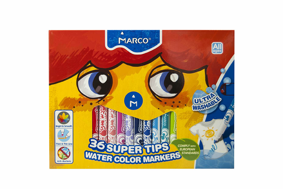 

Фломастеры Marco Марко Super Washable 36 цветов (1630-36CB)