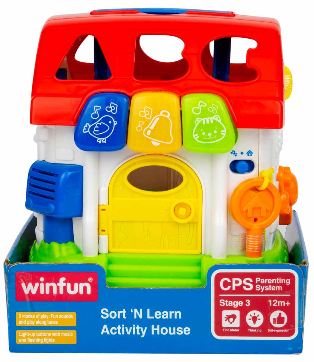 

Интерактивная игрушка-сортер WinFun ВинФан Домик с музыкой и световыми эффектами (0772-NL)