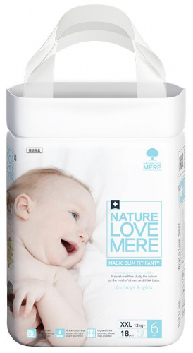 

Подгузники-трусики детские Nature Love Mere Нейче Лав Мере MAGIC SLIM FIT BAND Panty XXL, 18 шт. (8809402093786)