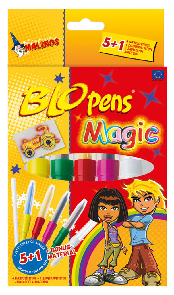 

Фломастеры-аэрографы волшебные Малинос Malinos BLOpens Magic 6 шт (MA-300965)