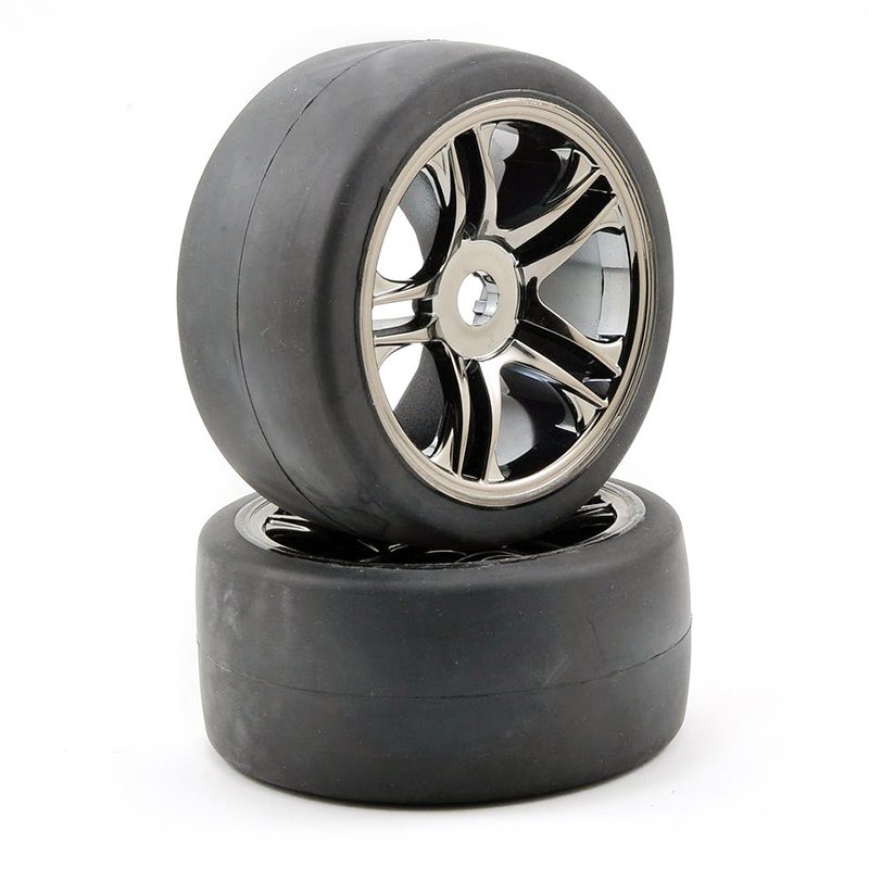 

Колеса Traxxas XO1 S1 Slick Hex 17мм в сборе задние 2шт (6477)