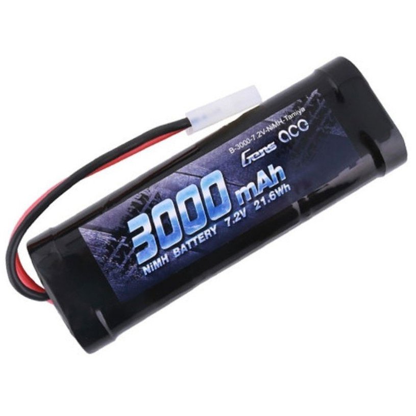

Аккумулятор Gens Ace NiMH 7,2В 3000мАч 6-Cells 139х48х25мм 360г Tamiya (B-3000-7.2V-NiMH-Tamiya)