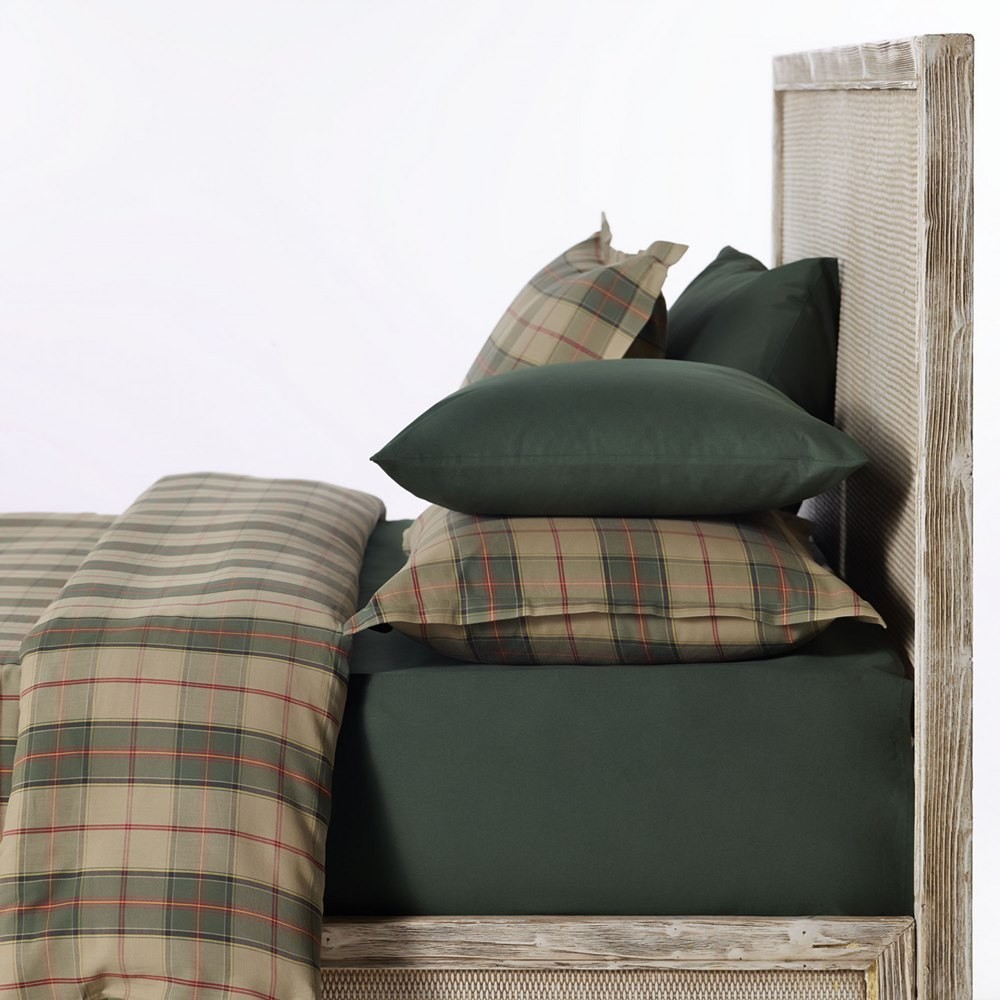 

Простынь на резинке Lappartamente ПЕРКАЛЬ FITTED SHEET 160*200 (+ 30) Темно зеленый