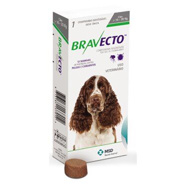 

Таблетки для собак MSD Animal Health «Bravecto» (Бравекто) від 10 до 20 кг, 1 таблетка (від зовнішніх паразитів)