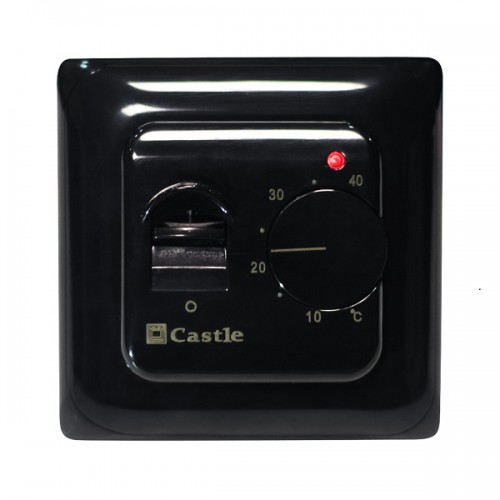 

Терморегулятор для теплого пола механический Castle M 5.16 Black