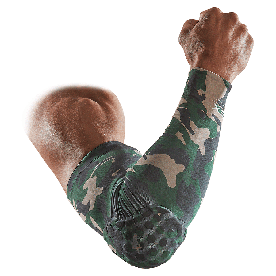 

Компрессионный рукав с защитой (Двухсторонний) McDavid Hex Reversible Arm Sleeve(6500PR(Camo)) L Зеленый