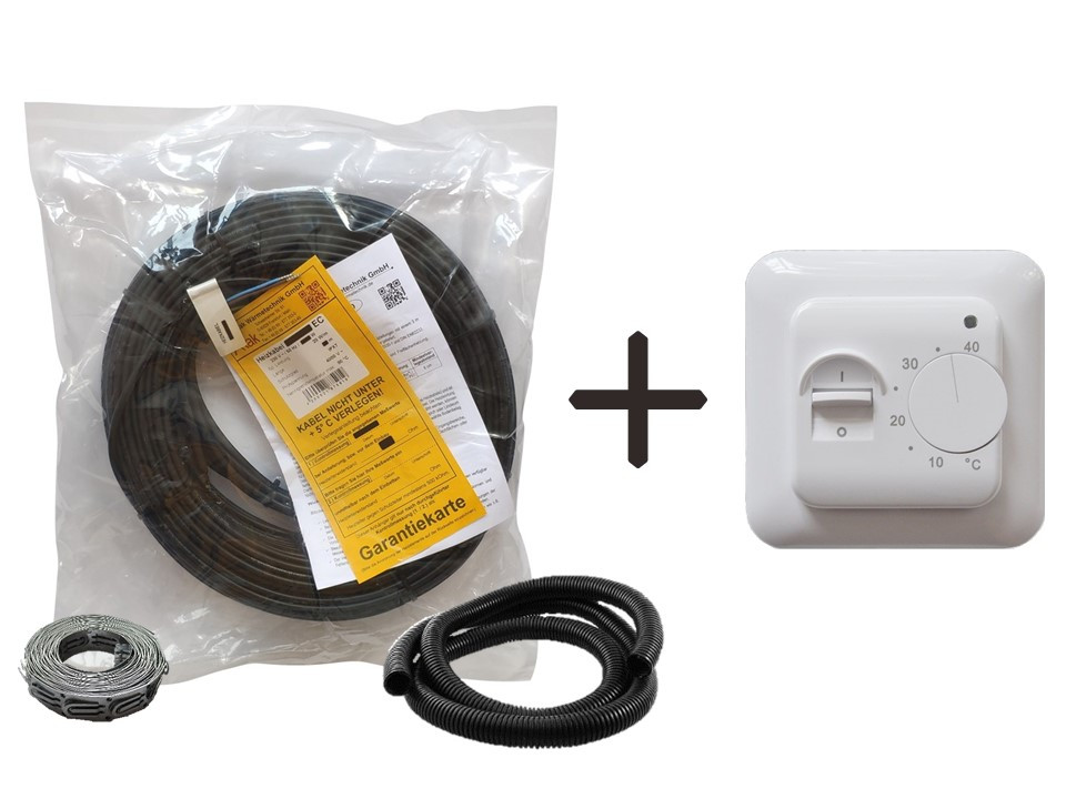 

Кабель Arnold Rak 6110-20 EC | 80 м | 1600 вт | 8,0 - 12,3 м.кв | + механический регулятор (KIT 19010)