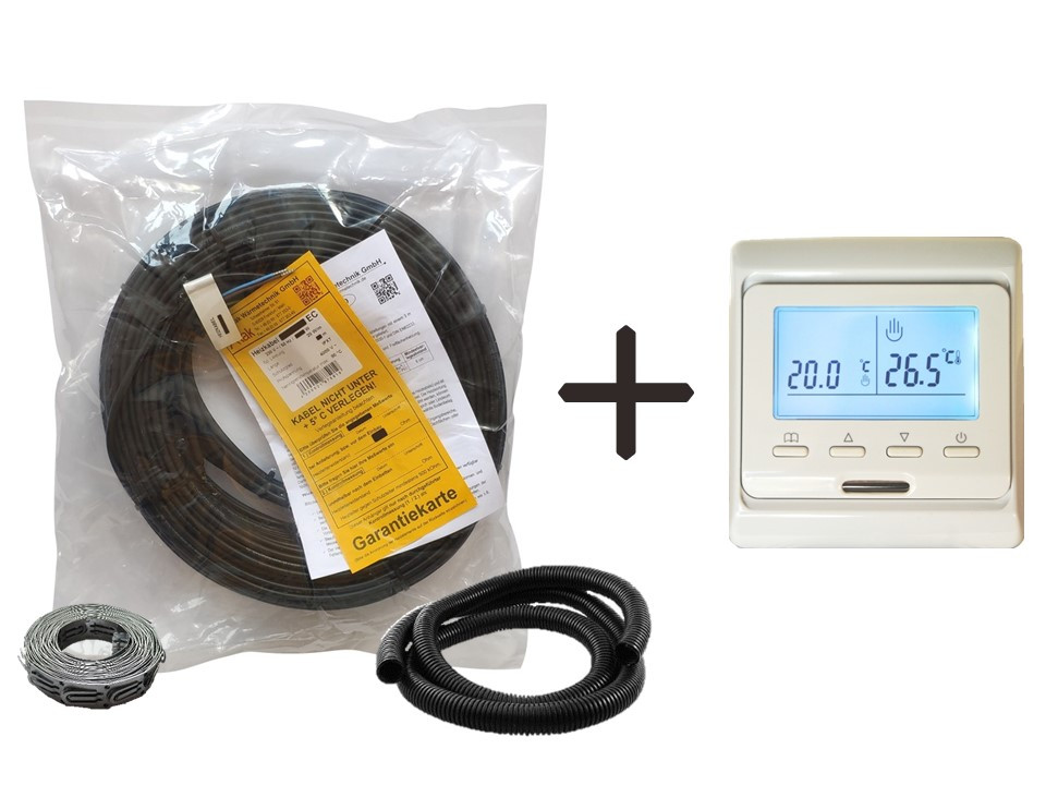 

Кабель Arnold Rak 6106-20 EC | 40 м | 800 вт | 4,0 - 6,2 м.кв | + программируемый регулятор (KIT 19021)