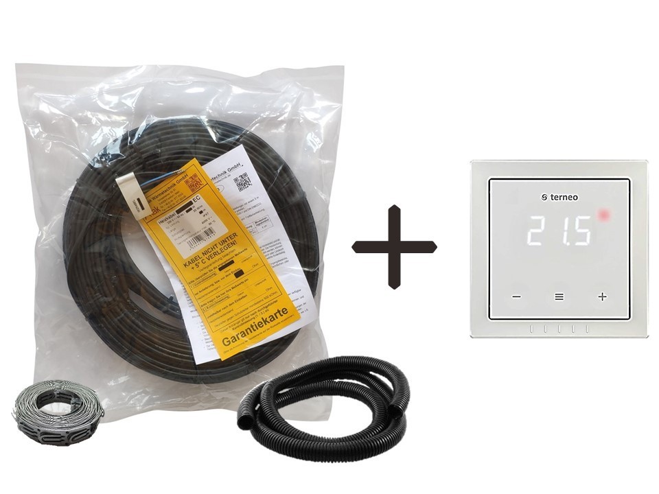 

Кабель Arnold Rak 6102-20 EC | 15 м | 300 вт | 1,5 - 2,3 м.кв | + сенсорный регулятор Terneo S (KIT 19032)
