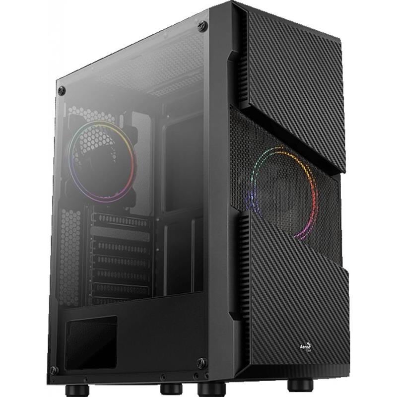 

Корпус AEROCOOL Menace Saturn FRGB-G-BK-v1 Black без БП