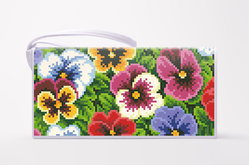 

Набір для вишивки бісером Барвиста Вишиванка заготовки пошитого клатча Мальовничі братки (КЛ172шБ1301k)