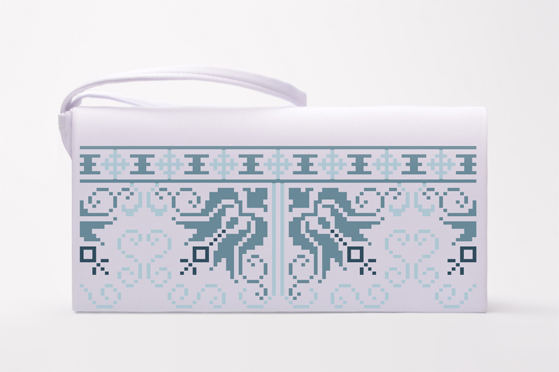 

Набір для вишивки бісером Барвиста Вишиванка заготовки пошитого клатча Ніжний орнамент (КЛ116лБ1301k)