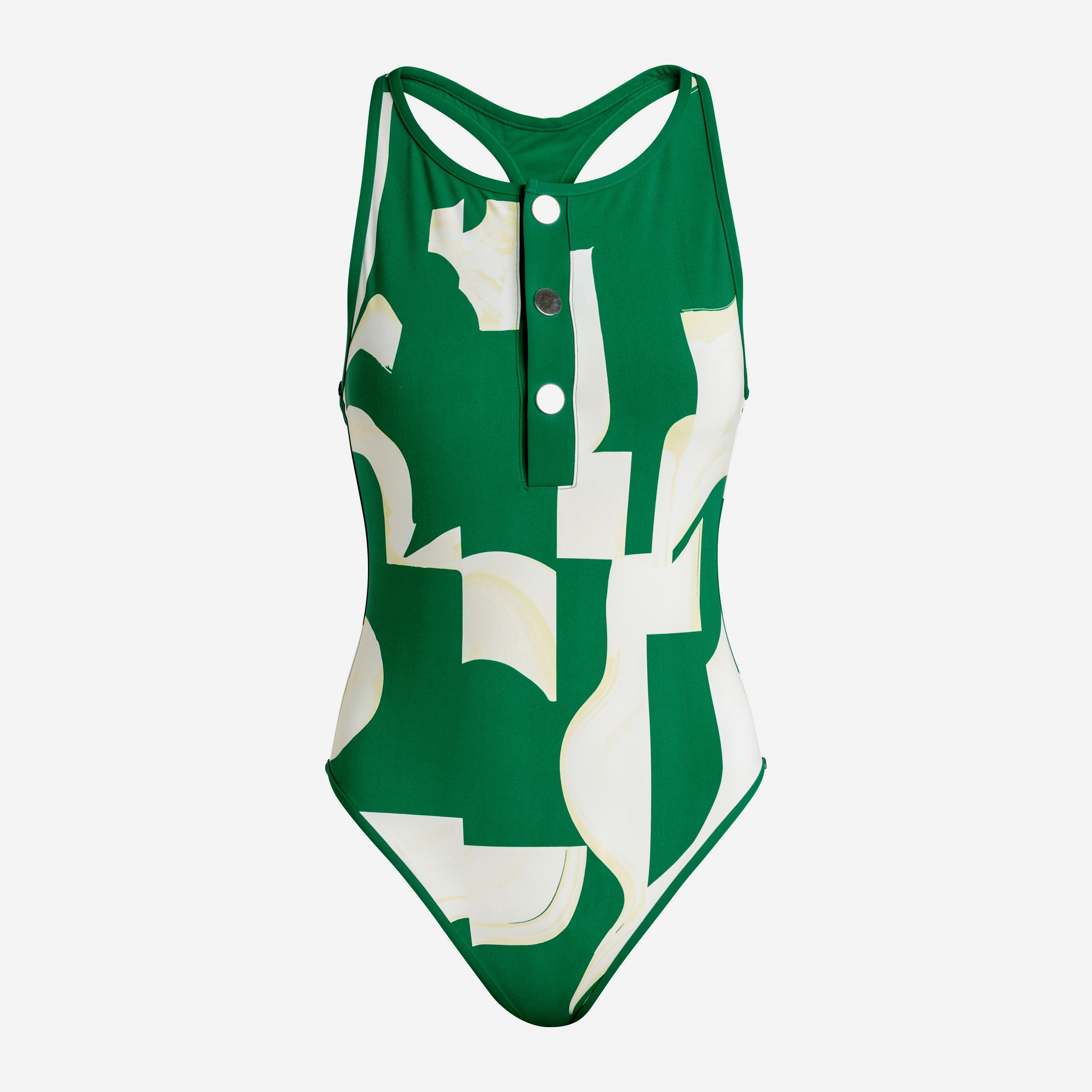 

Купальник слитный женский H&M zh0619676 34 Зеленый