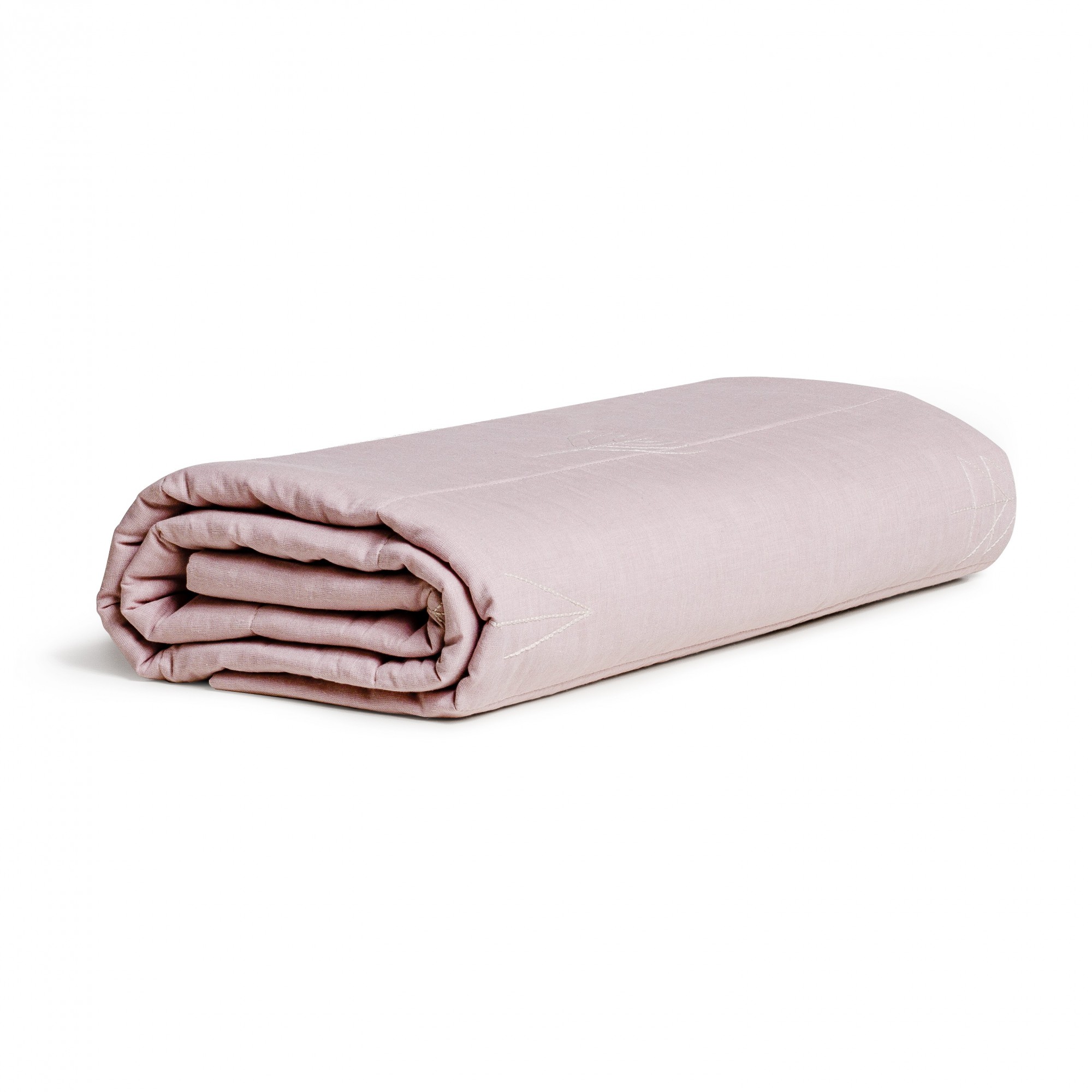 

Покрывало льняное Soft25 FoRest 150x220 пыльно-розовое с вышивкой