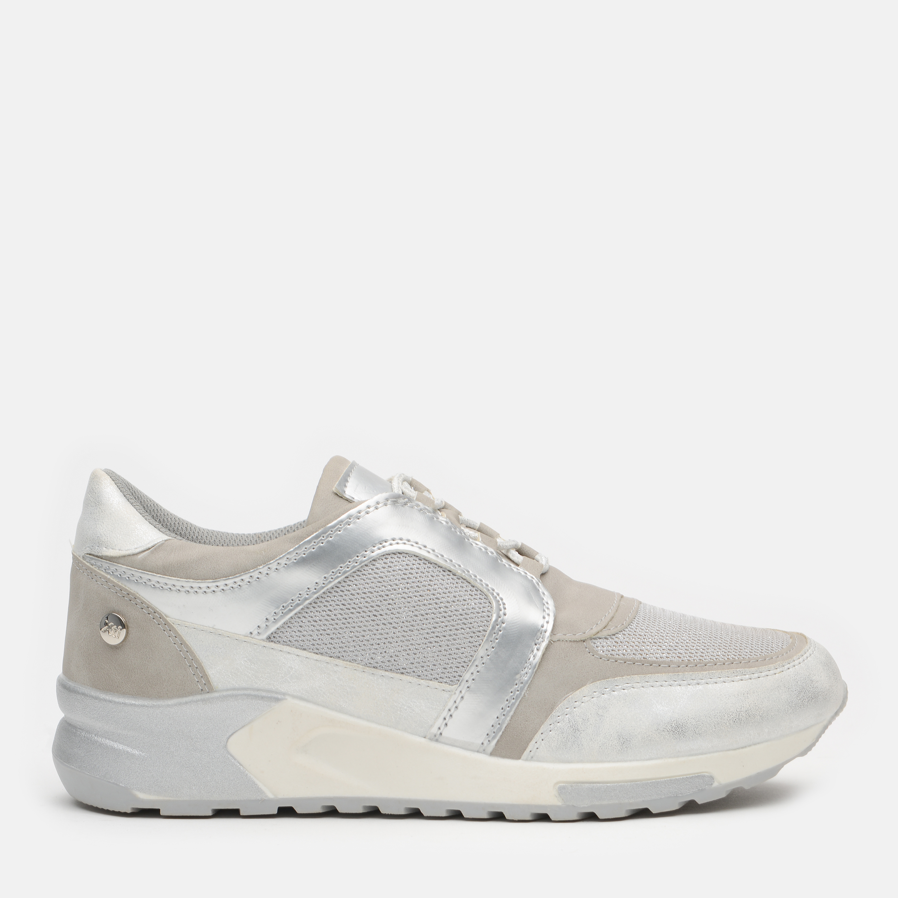 

Кроссовки XTI Pu Combined Ladies Shoes 49017-8 36 22 см Серебристые