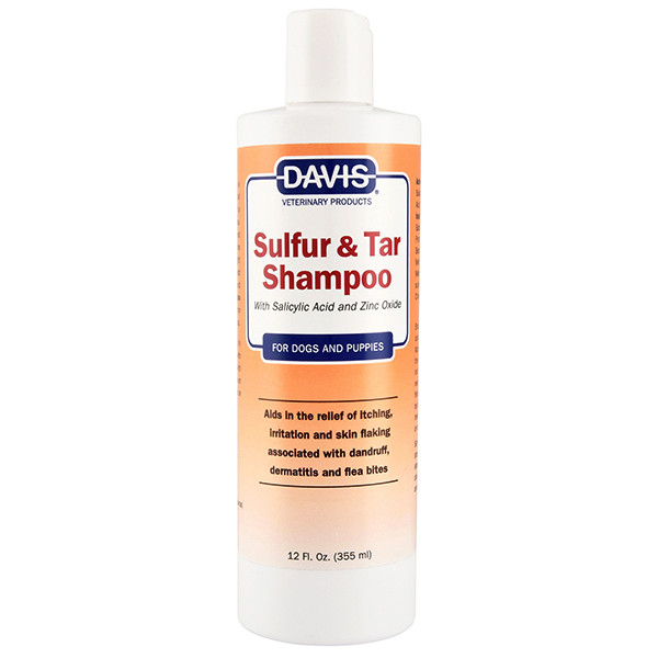 

Шампунь Davis Sulfur&Tar Shampoo ДЭВИС СУЛЬФУР ТАР с серой и дегтем для собак, 0,355 л