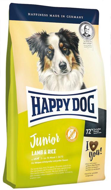 

Сухой корм HAPPY DOG Junior Lamb&Rice для щенков с чувствительным пищеварением, 4 кг