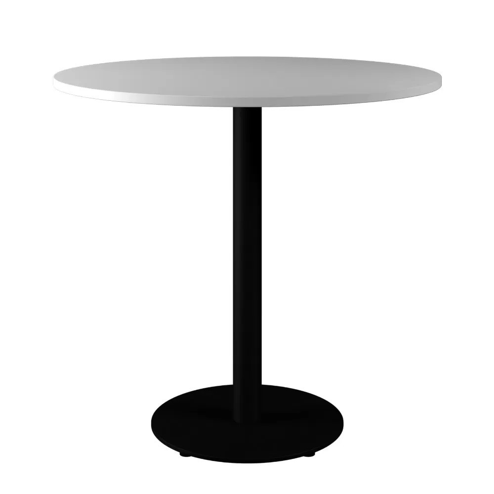

Обеденный стол Disc table черный ДСП белый (600х600х750 мм)