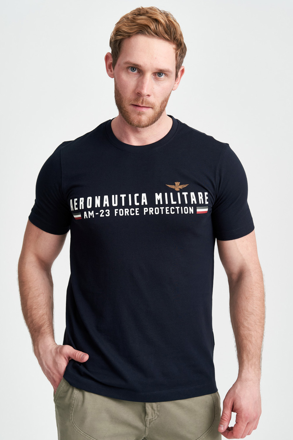 

Темно-синяя футболка Force protection от Aeronautica Militare 4100 XL