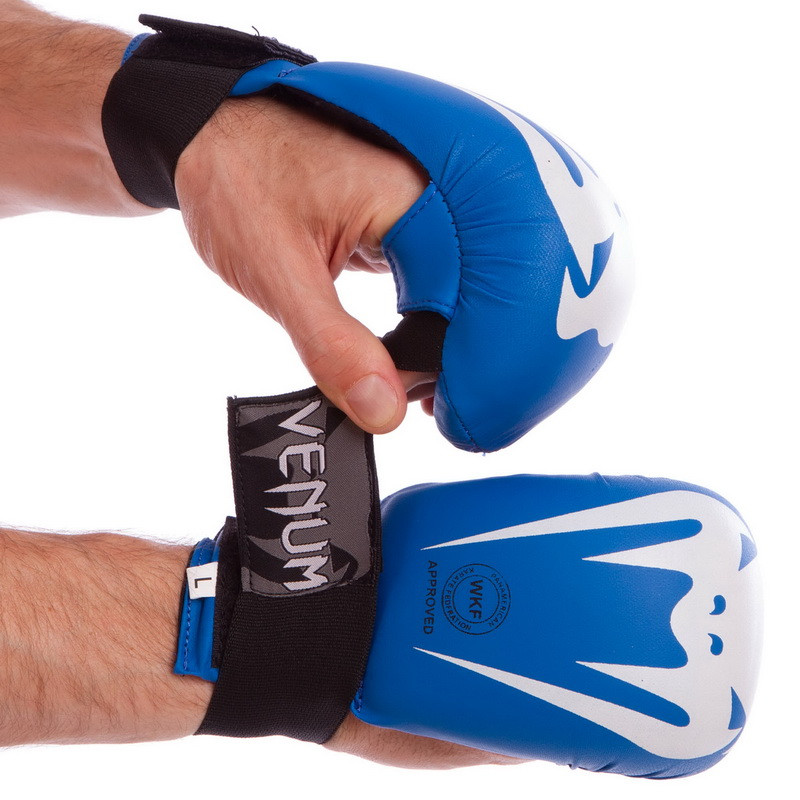 

Перчатки для карате Venum Giant 5854 размер S Blue