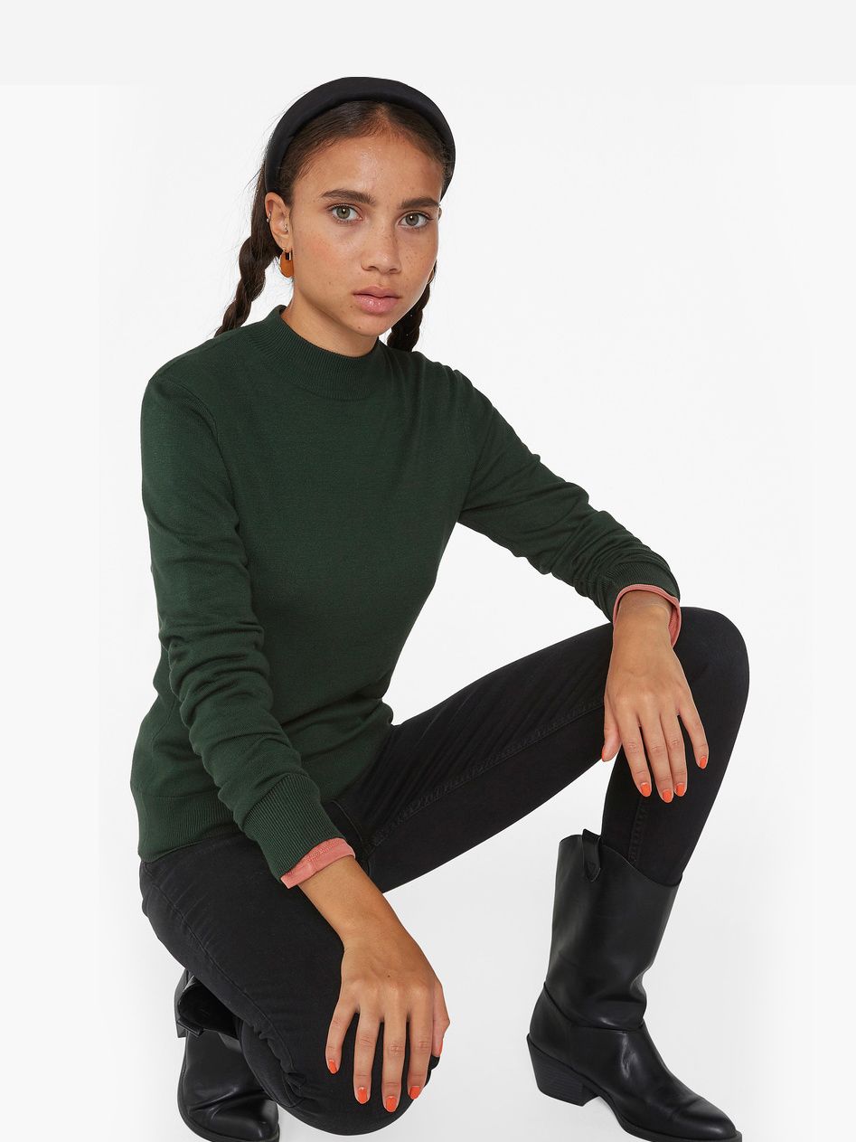 

Водолазка Monki 614040a77 М Зеленая
