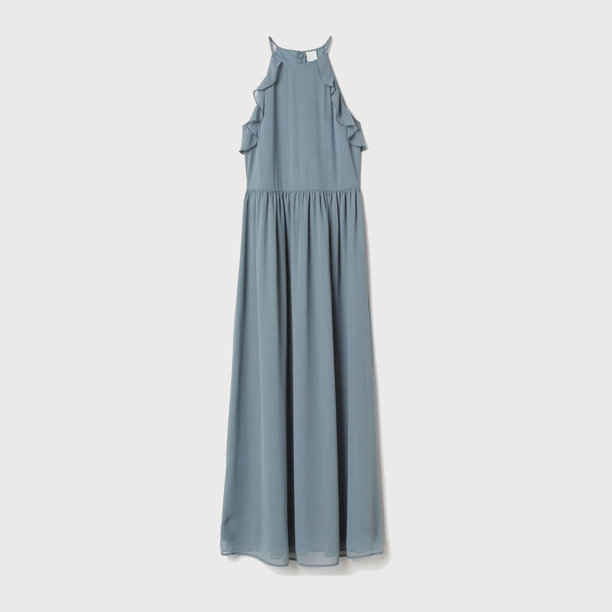 

Платье H&M 685942001a79 42 Серое с зеленым