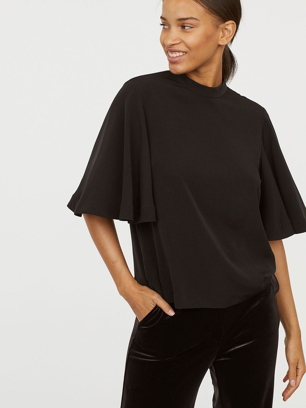 

Блузка H&M 691252001a79 38 Черная